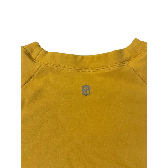 Born Primitive Cropped Crewneck Sweatshirt – Mustard Yellow Size L CrossFitStyle - Picture 4 of 8